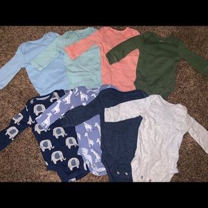 3 month long sleeve onesie lot